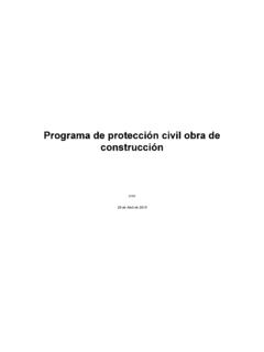 Programa de protecci&#243;n civil obra de construcci&#243;n