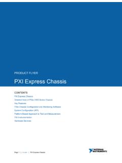 PXI Express Chassis Product Flyer - National Instruments - NI