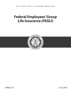 Federal Employees' Group Life Insurance (FEGLI) Handbook