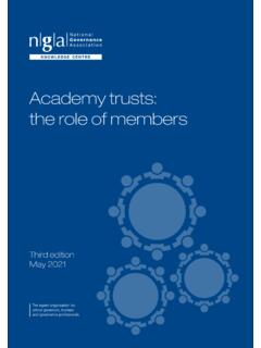 Academy trusts: the role of members