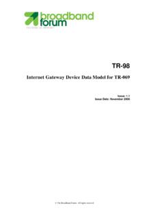 TR-098 Amendment 1 - Broadband Forum