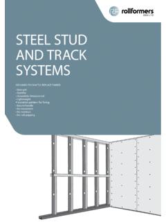 Steel &amp; Stud Track Website - Rollformers