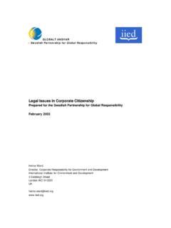 Legal Issues in Corporate Citizenship - pubs.iied.org