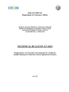 TECHNICAL BULLETIN 117-2013 - California