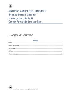GRUPPO AMICI DEL PRESEPE Monte Porzio Catone www ...