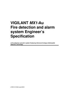 VIGILANT MX1-Au Fire detection and alarm system …