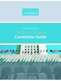 2022 City Candidate Guide - Ethics Commission