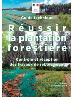 Guide technique R &#233; u s s i r la plantation ... - agriculture