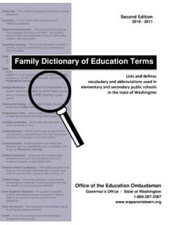 Dictionary of Education Terms