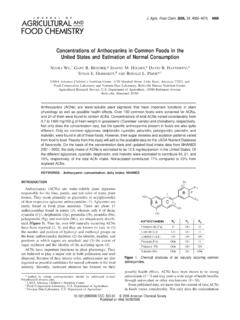 Concentrations of Anthocyanins in Common Foods in the ...