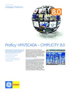 Proficy HMI/SCADA – CIMPLICITY 8 - InduControl