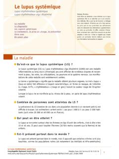 Le lupus syst&#233;mique - orpha.net