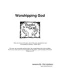 Worshipping God - Bible Study Guide