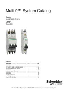 Schneider Electric MULTI 9™ System Catalog
