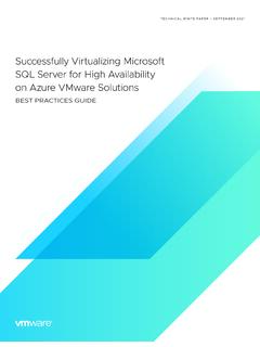 Best Practices for SQL Server on Azure on VMware Solutions