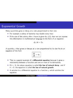 Exponential Growth - University of Notre Dame