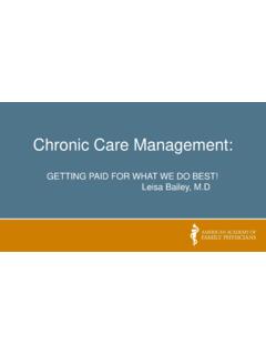 Chronic Care Management - AAFP Home
