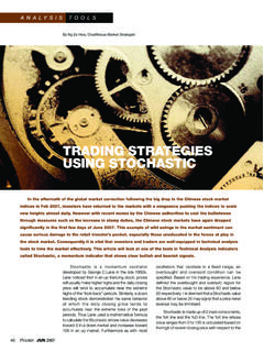 TRADING STRATEGIES USING STOCHASTIC - ChartNexus
