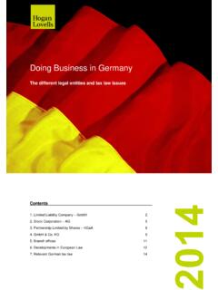 Doing Business in Germany - Hogan Lovells