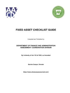 FIXED ASSET CHECKLIST GUIDE
