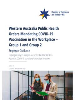 Western Australia Public Health Orders Mandating COVID-19 ...