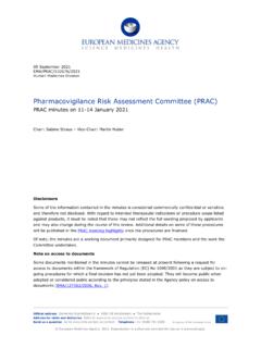 Pharmacovigilance Risk Assessment Committee (PRAC)
