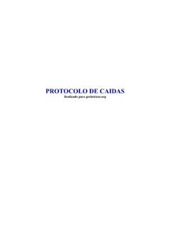 PROTOCOLO DE CAIDAS - infogerontologia.com