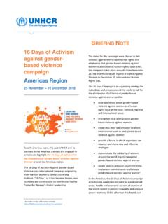16 days of activism against gender-based violence campaign
