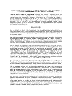 NORMA OFICIAL MEXICANA NOM-020-STPS-2002, …