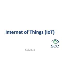 Internet of Things (IoT) - University of California, San Diego