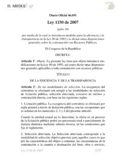 Ley 1150 de 2007 - OAS