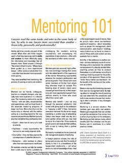 Mentoring 101 - practicepro.ca