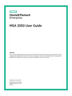 HPE MSA 2050 User Guide (VL100) - GfK Etilize