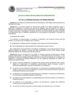 LEY DE LA COMISI&#211;N NACIONAL DE …