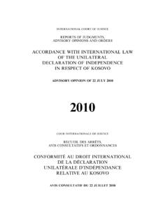2010 - International Court of Justice