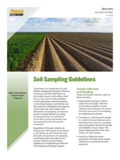 Soil Sampling Guidelines - Purdue University