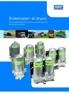 Brakemaster air dryers - SKF