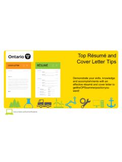 Top R&#233;sum&#233; and Cover Letter Tips - Ontario