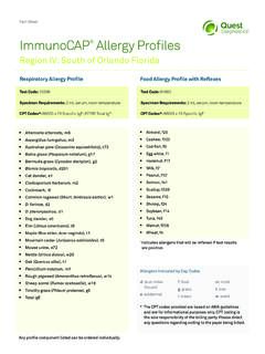 ImmunoCAP Allergy Pro les - Quest Diagnostics