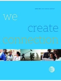 AT&amp;T INC. 2020 ANNUAL REPORT we create connection