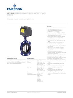 KEYSTONE SERIES GR RESILIENT SEATED BUTTERFLY VALVES …
