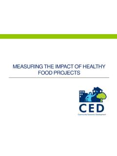 Measuring the Impact of Healthy Food Projects