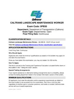 Caltrans Landscape Maintenance Worker - CalCareers