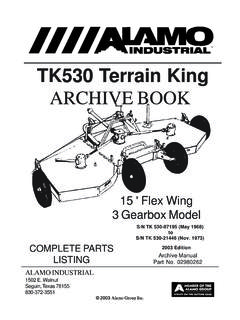 TK530 Terrain King ARCHIVE BOOK - Alamo …