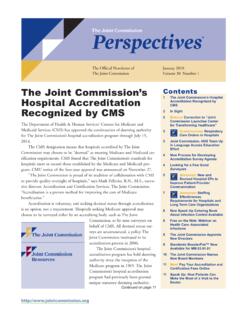 The Joint Commission s Contents Hospital Accreditation ...