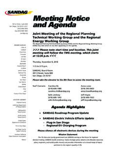 Meeting Notice and Agenda - sandag.org