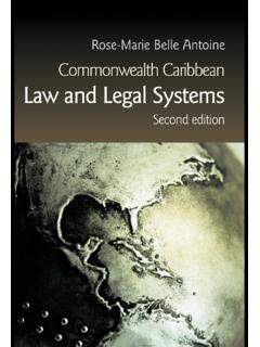 Commonwealth Caribbean Law and Legal Systems, Second …
