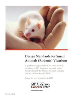 Small Animal (Rodent) Vivarium Design Standards