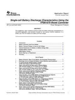 Single-cellBattery Discharge Characteristics Using …