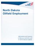 North Dakota Oilfield Employment - Job Service …